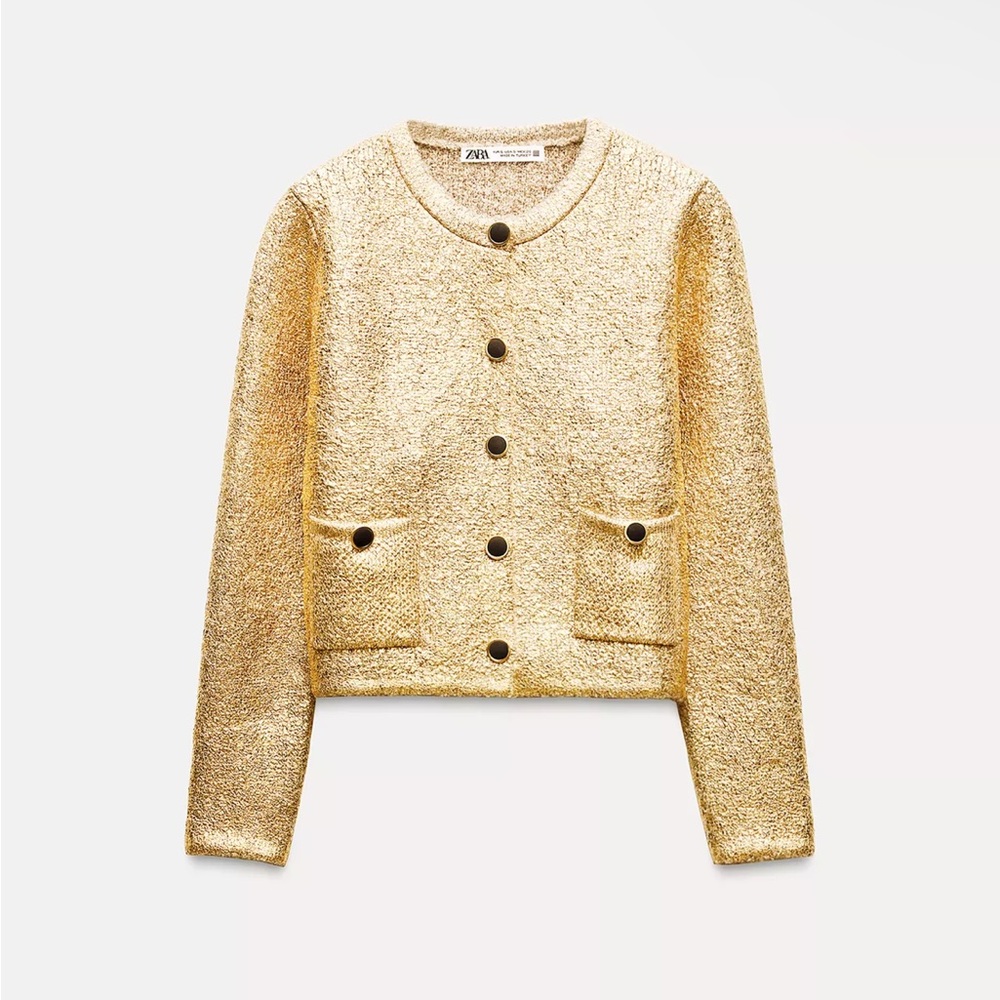 Zara Gold Lurex Sweater